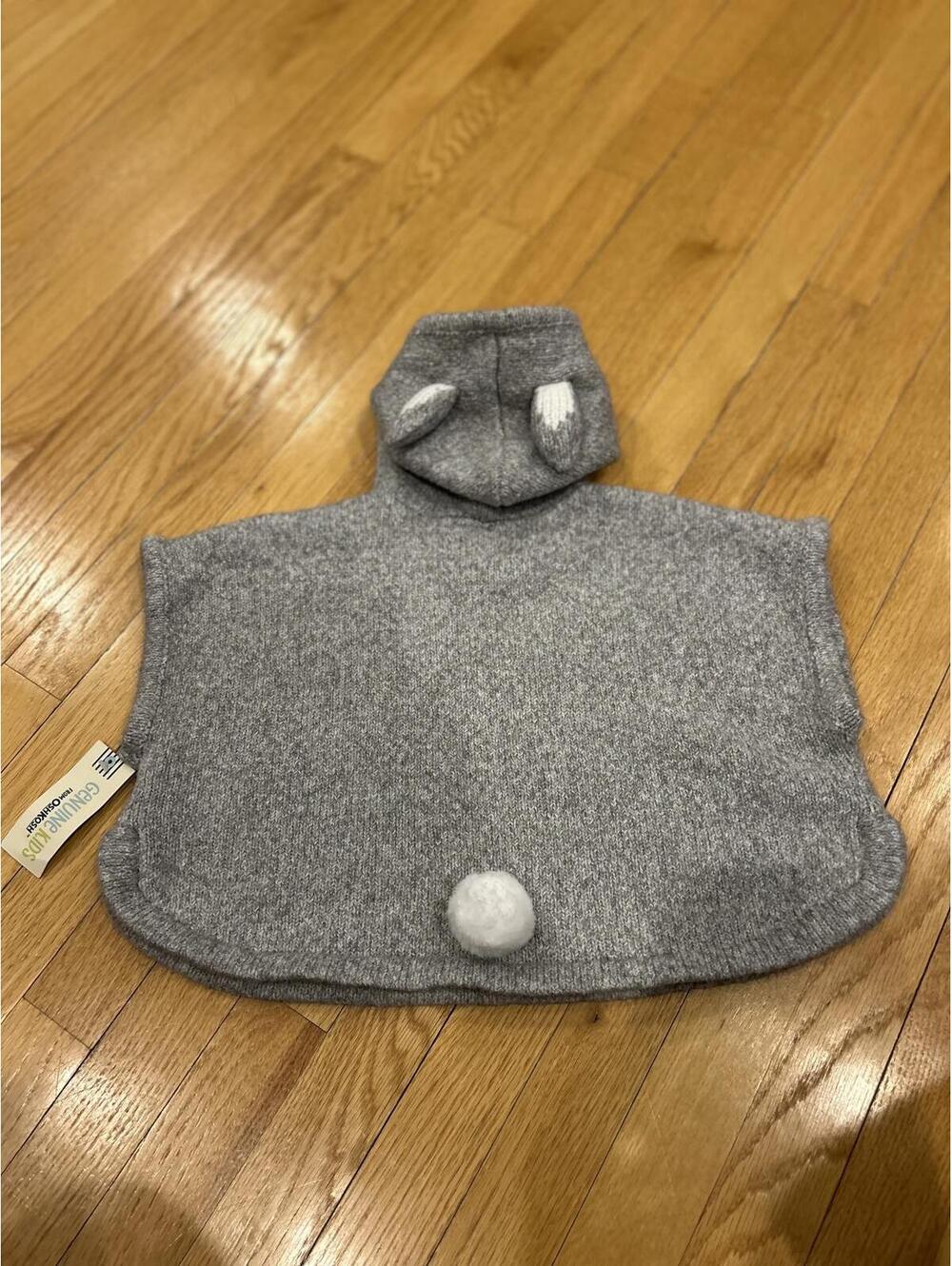 Genuine Kids from OshKosh Gray Kids' Poncho with Hood